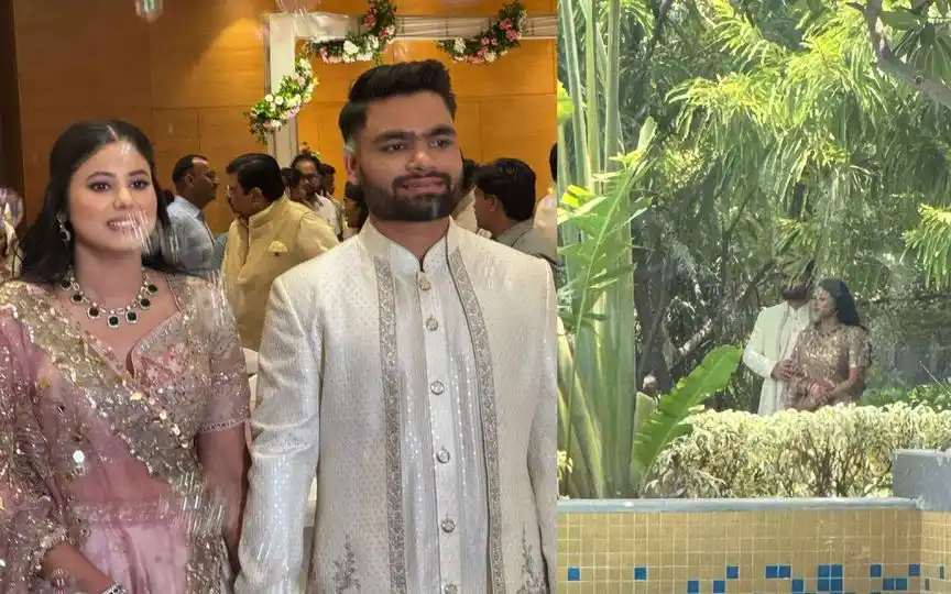 Rinku Singh, Priya Saroj Exchange Rings; First Picture From Their Intimate Ceremony Out
